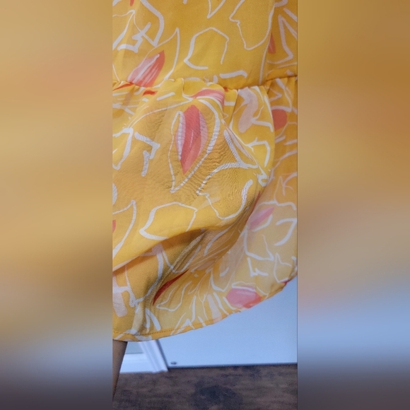 AUW Women's Floral Boho Padded Bra Dress Size Large NWT - Picture 4 of 8